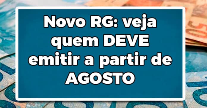 Novo RG: veja quem DEVE emitir a partir de AGOSTO